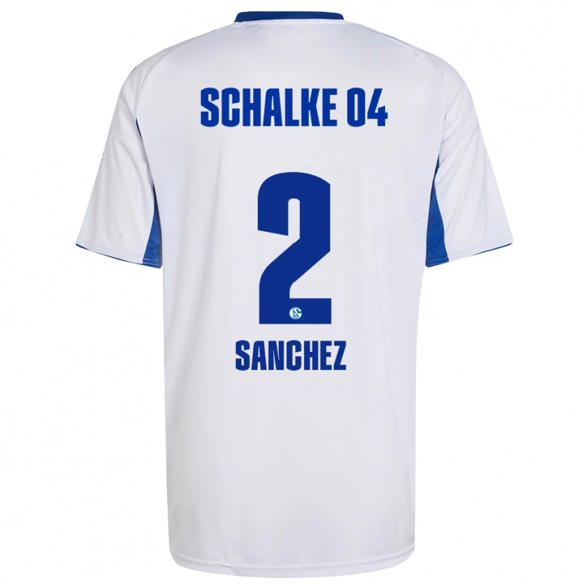Danxen Homem Camisola Felipe Sánchez #2 Branco Azul Alternativa 2025/26 Camisa Brasil