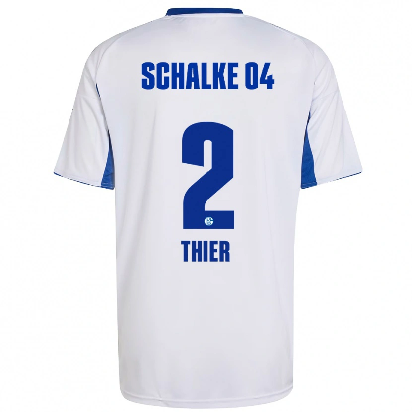 Danxen Homem Camisola Silas Thier #2 Branco Azul Alternativa 2025/26 Camisa Brasil