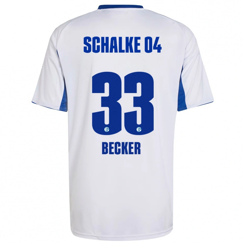 Danxen Homem Camisola Vitalie Becker #33 Branco Azul Alternativa 2025/26 Camisa Brasil