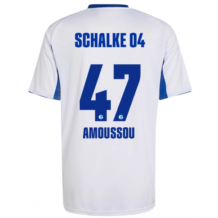 Danxen Homem Camisola Zaid Tchibara #47 Branco Azul Alternativa 2025/26 Camisa Brasil