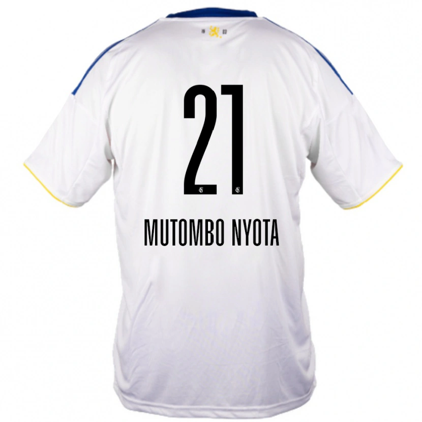 Danxen Homem Camisola Jael Mutombo Nyota #21 Branco Azul Amarelo Alternativa 2025/26 Camisa Brasil