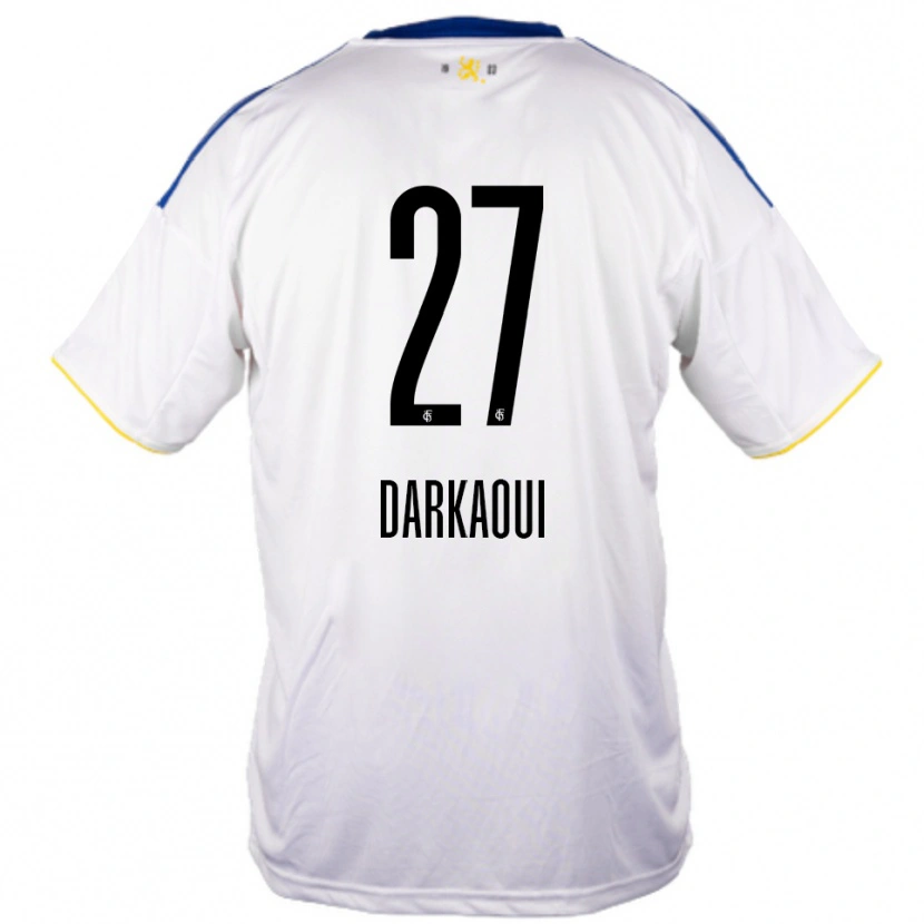 Danxen Homem Camisola Gibriel Darkaoui #27 Branco Azul Amarelo Alternativa 2025/26 Camisa Brasil