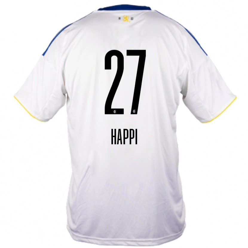 Danxen Homem Camisola Joel Happi #27 Branco Azul Amarelo Alternativa 2025/26 Camisa Brasil