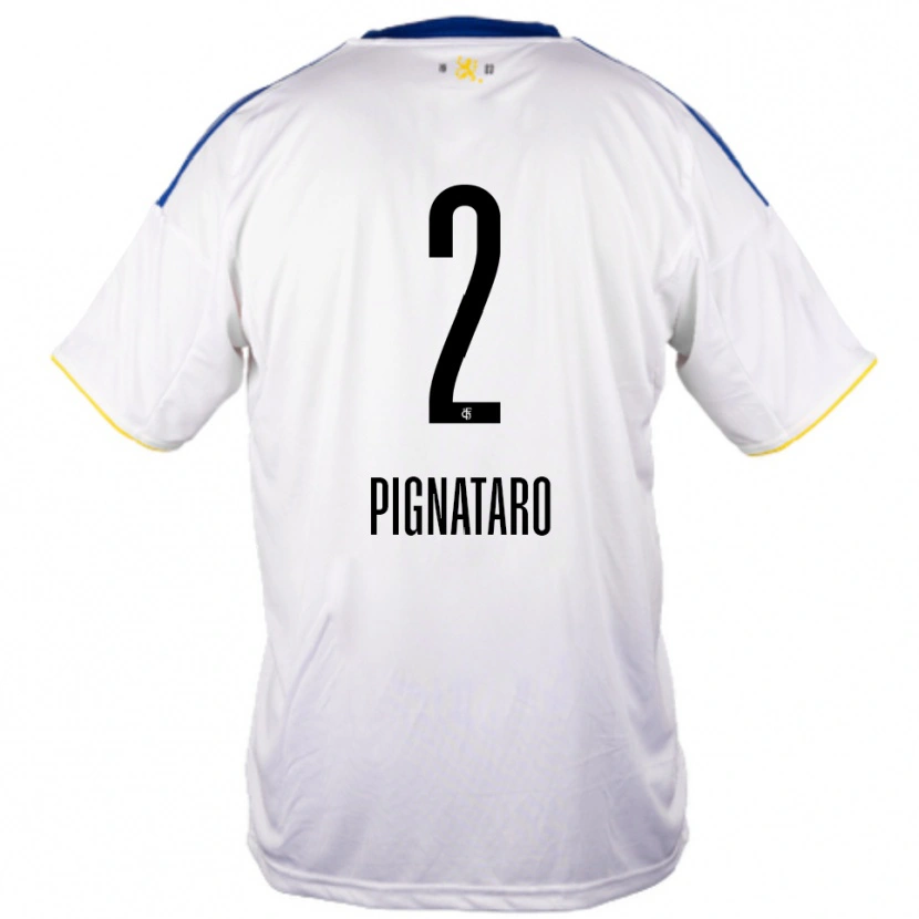 Danxen Homem Camisola Leo Pignataro #2 Branco Azul Amarelo Alternativa 2025/26 Camisa Brasil