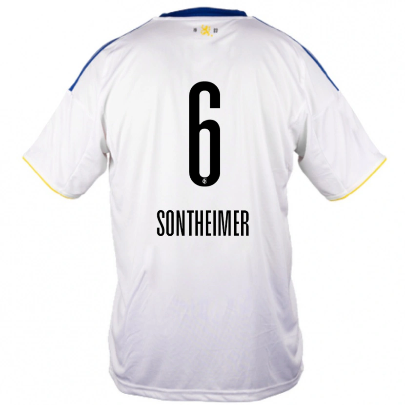 Danxen Homem Camisola Patrick Sontheimer #6 Branco Azul Amarelo Alternativa 2025/26 Camisa Brasil