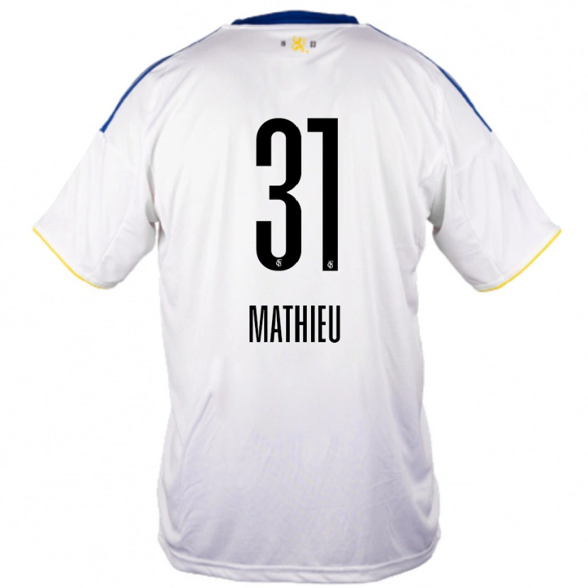 Danxen Homem Camisola Sammy Mathieu #31 Branco Azul Amarelo Alternativa 2025/26 Camisa Brasil