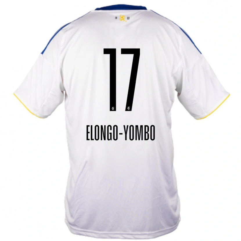 Danxen Homem Camisola Rodney Elongo-Yombo #17 Branco Azul Amarelo Alternativa 2025/26 Camisa Brasil