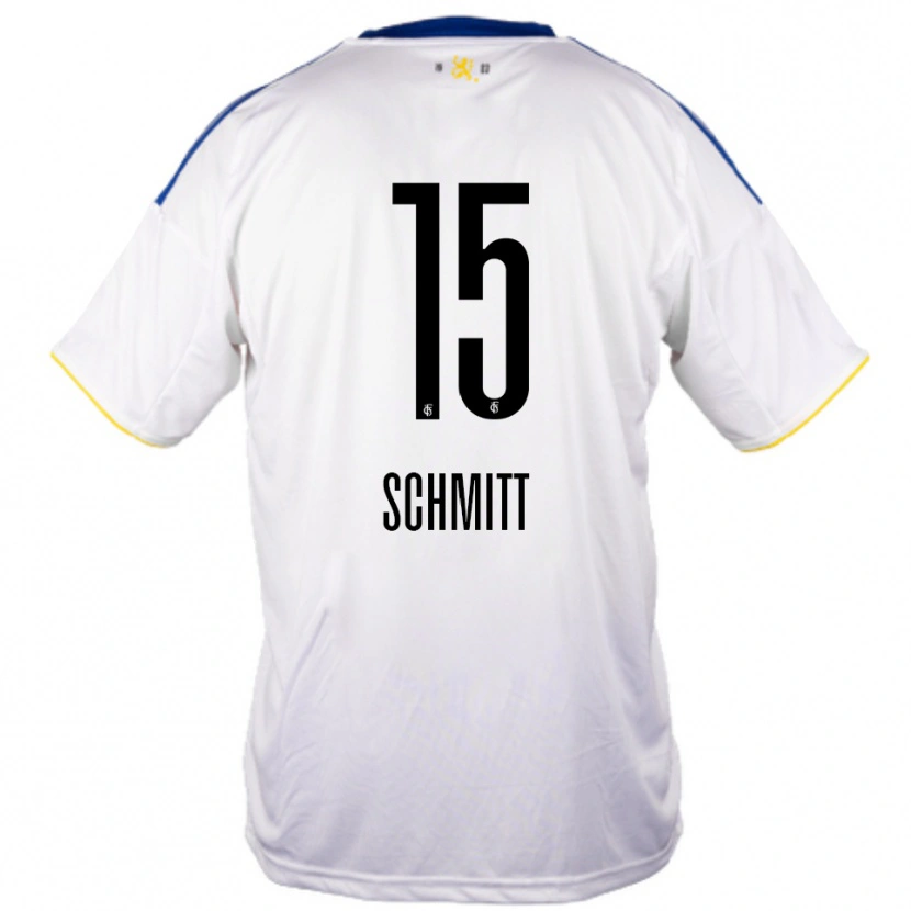 Danxen Homem Camisola Madita Schmitt #15 Branco Azul Amarelo Alternativa 2025/26 Camisa Brasil