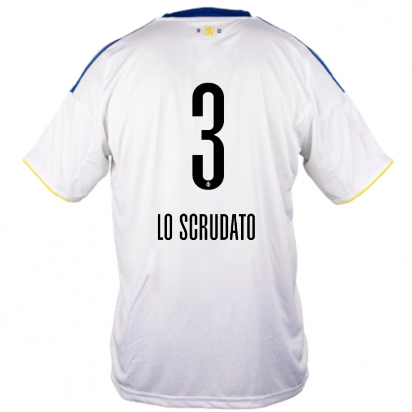 Danxen Homem Camisola Gianluca Lo Scrudato #3 Branco Azul Amarelo Alternativa 2025/26 Camisa Brasil