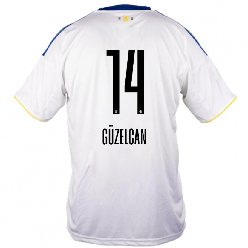 Danxen Homem Camisola Devin Güzelcan #14 Branco Azul Amarelo Alternativa 2025/26 Camisa Brasil