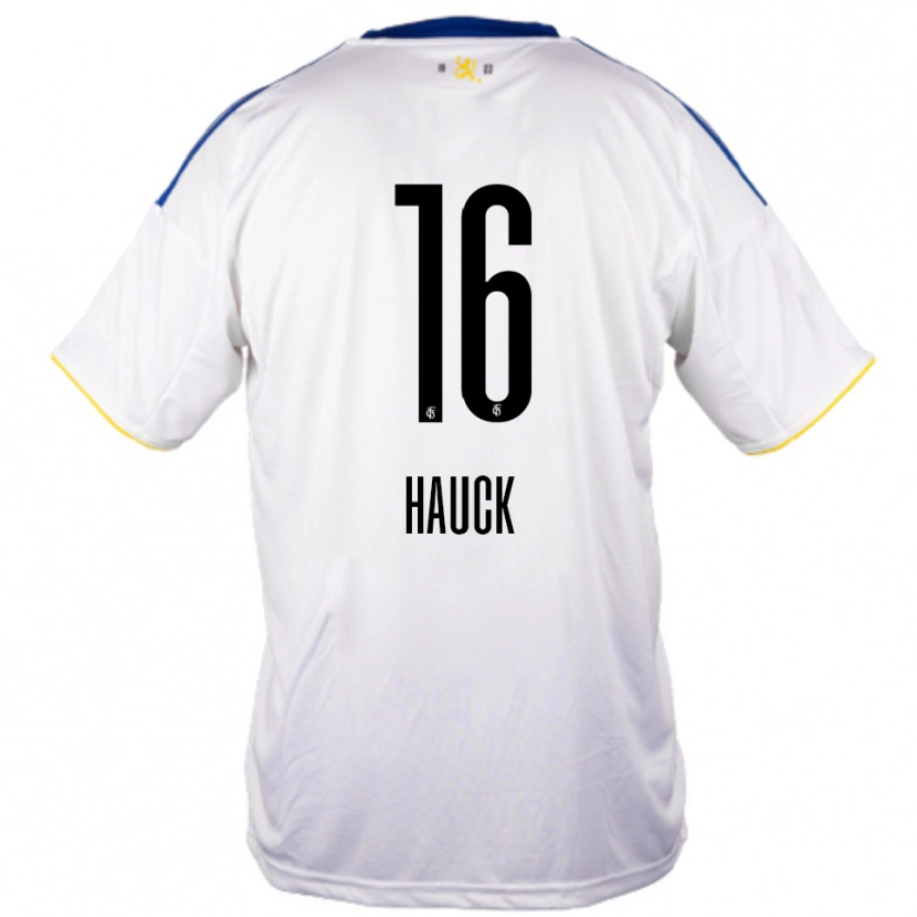 Danxen Homem Camisola Kristin Hauck #16 Branco Azul Amarelo Alternativa 2025/26 Camisa Brasil