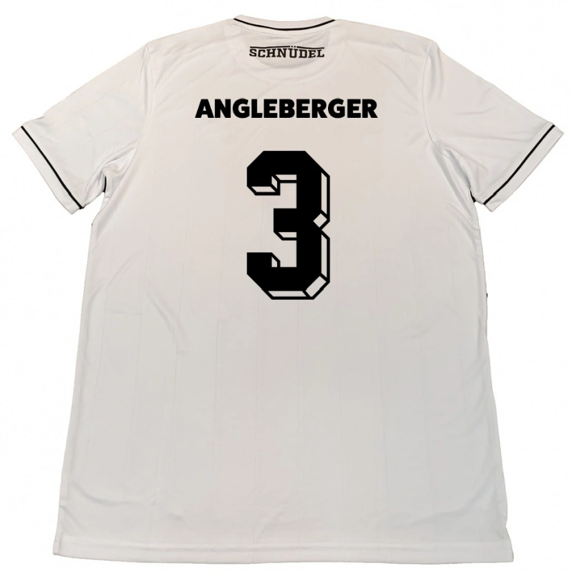 Danxen Homem Camisola Devin Angleberger #3 Branco Preto Alternativa 2025/26 Camisa Brasil
