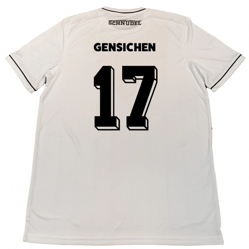 Danxen Homem Camisola Tim Gensichen #17 Branco Preto Alternativa 2025/26 Camisa Brasil