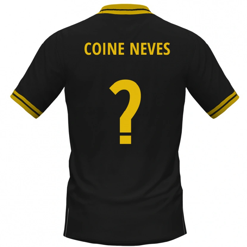 Danxen Homem Camisola Arthur Coine Neves #0 Preto Amarelo Alternativa 2025/26 Camisa Brasil