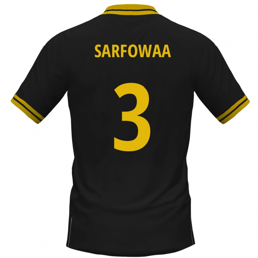 Danxen Homem Camisola Christian Sarfowaa #3 Preto Amarelo Alternativa 2025/26 Camisa Brasil
