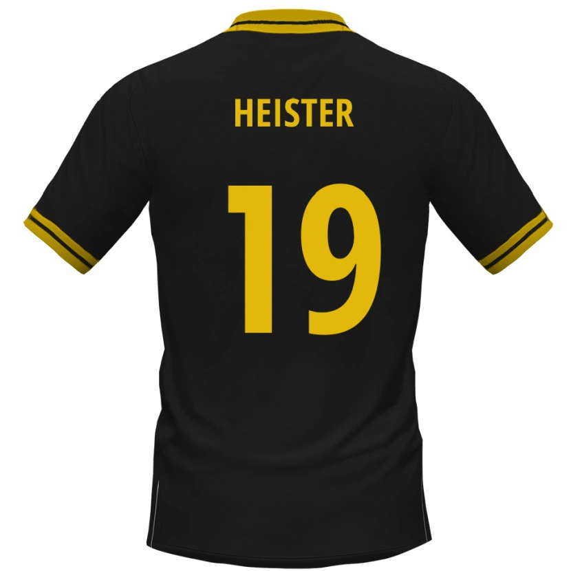 Danxen Homem Camisola Florian Heister #19 Preto Amarelo Alternativa 2025/26 Camisa Brasil