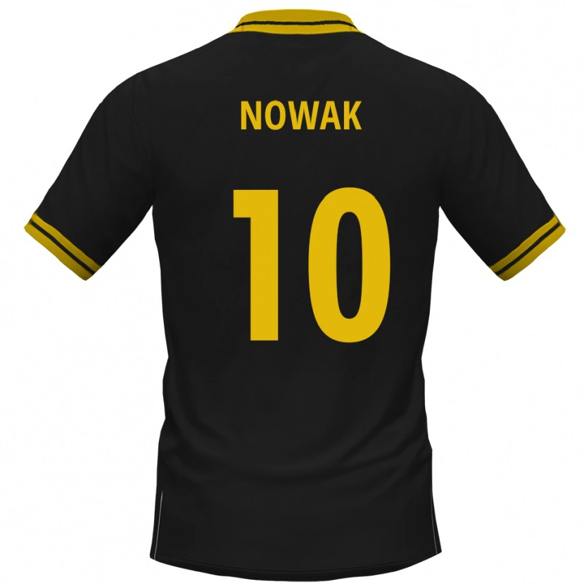 Danxen Homem Camisola Sven Nowak #10 Preto Amarelo Alternativa 2025/26 Camisa Brasil