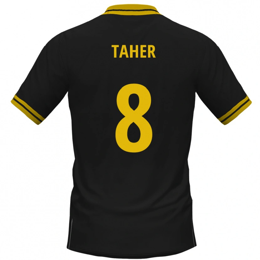 Danxen Homem Camisola Kanischka Taher #8 Preto Amarelo Alternativa 2025/26 Camisa Brasil