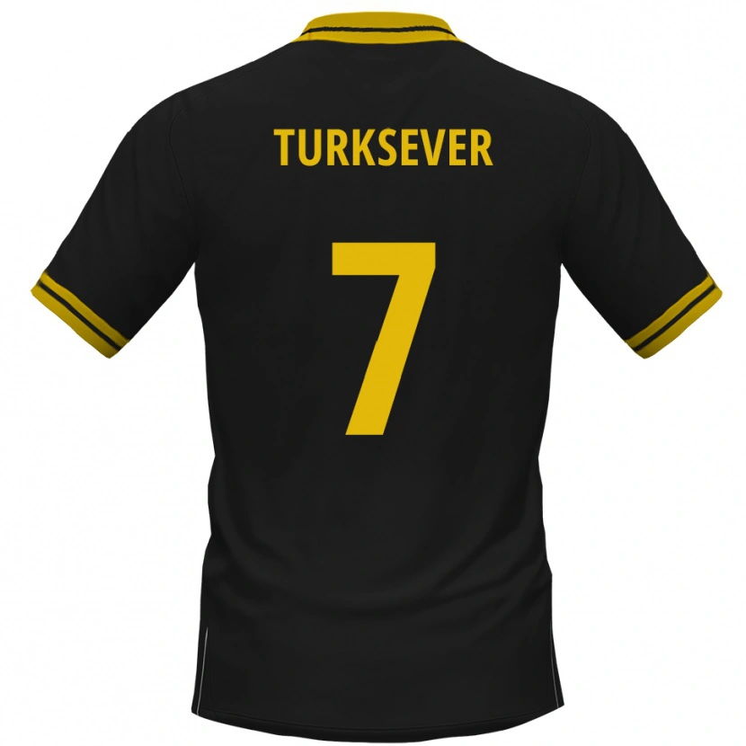 Danxen Homem Camisola Emre Türksever #7 Preto Amarelo Alternativa 2025/26 Camisa Brasil