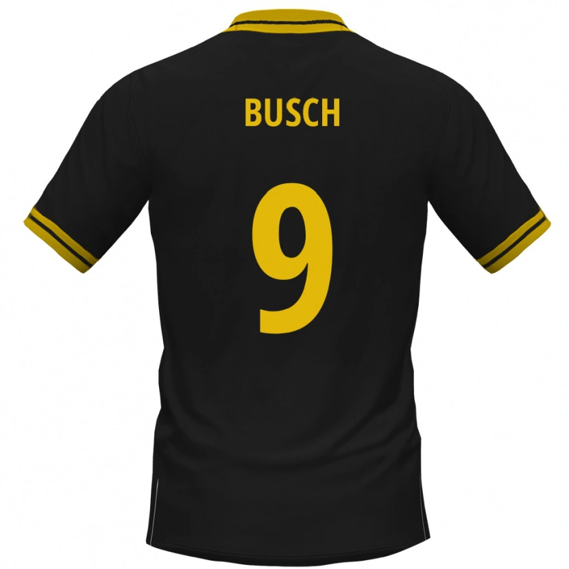 Danxen Homem Camisola Luis Busch #9 Preto Amarelo Alternativa 2025/26 Camisa Brasil
