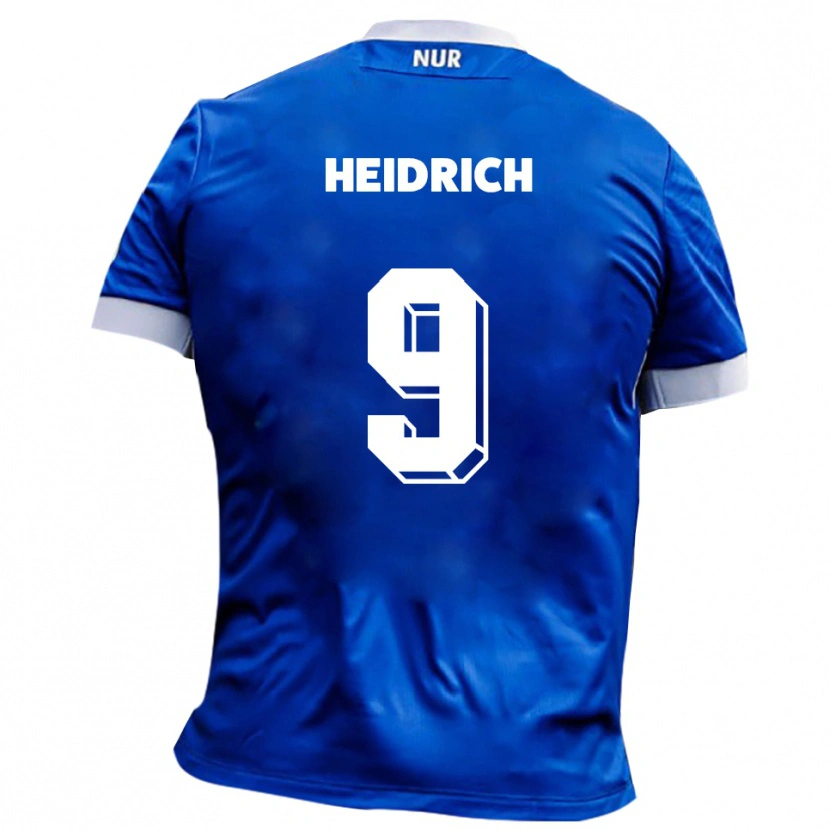 Danxen Homem Camisola Phil Heidrich #9 Azul Branco Alternativa 2025/26 Camisa Brasil
