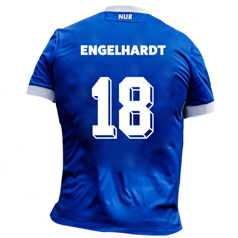 Danxen Homem Camisola Erik Engelhardt #18 Azul Branco Alternativa 2025/26 Camisa Brasil