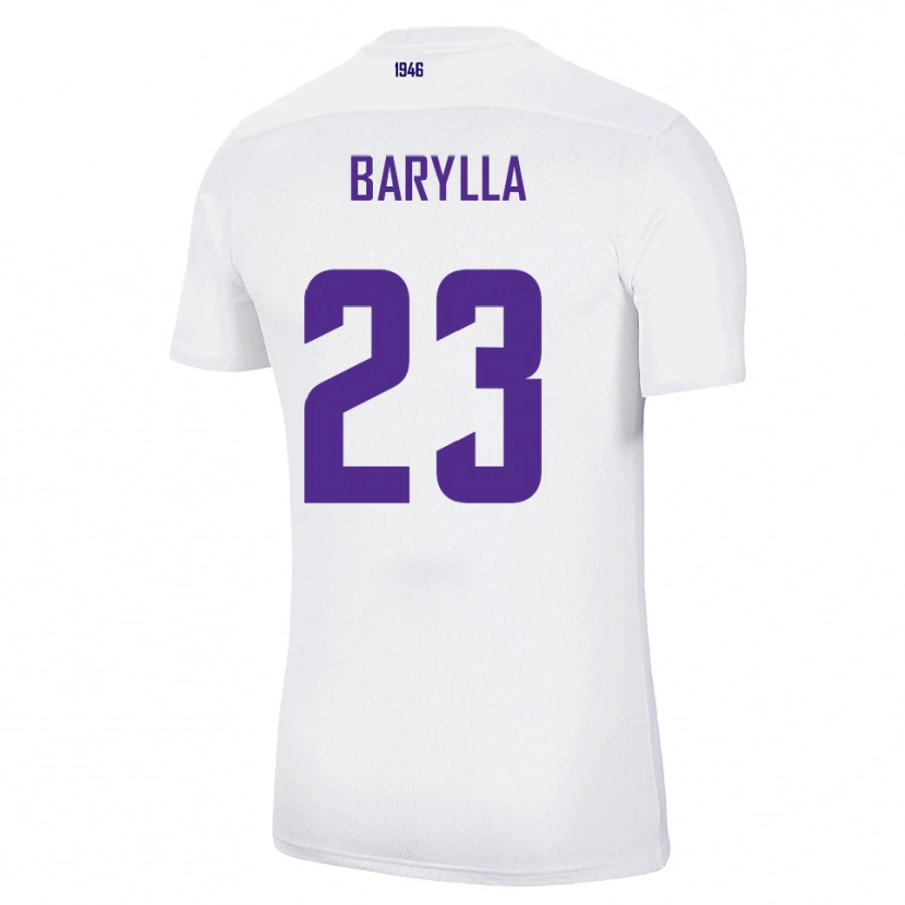 Danxen Homem Camisola Anthony Barylla #23 Branco Verde Alternativa 2025/26 Camisa Brasil