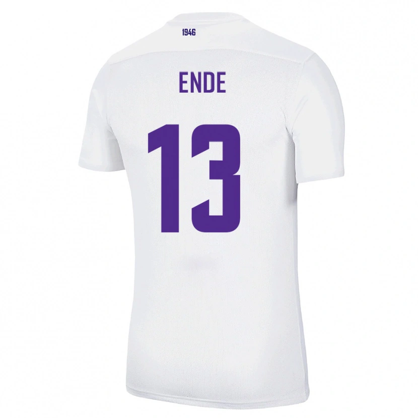 Danxen Homem Camisola Oskar Ende #13 Branco Verde Alternativa 2025/26 Camisa Brasil