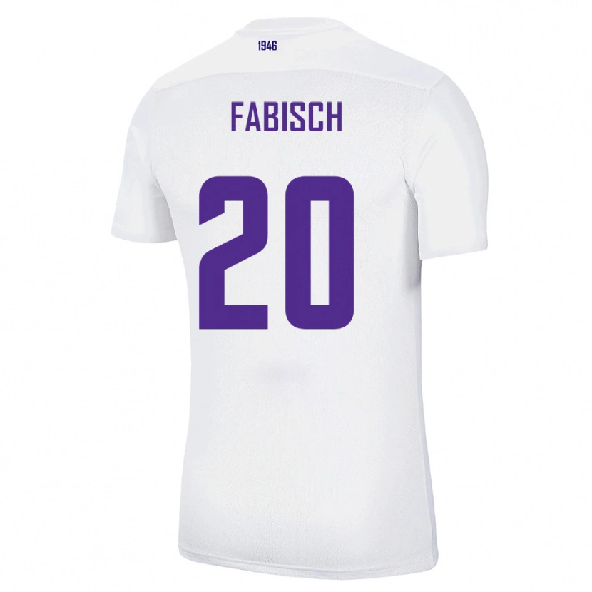 Danxen Homem Camisola Jonah Fabisch #20 Branco Verde Alternativa 2025/26 Camisa Brasil