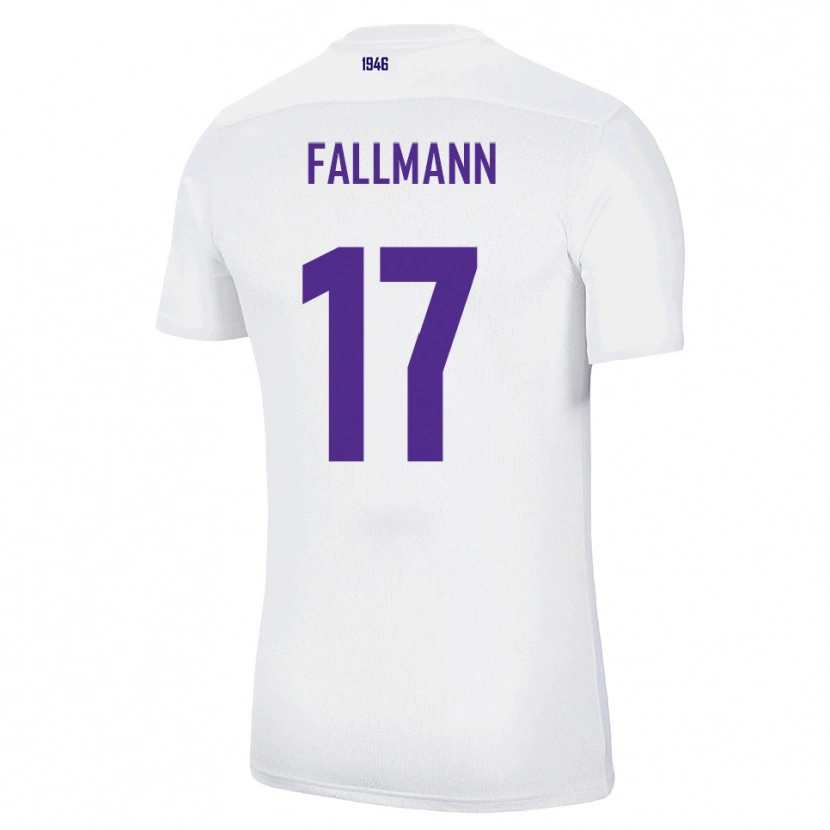Danxen Homem Camisola Pascal Fallmann #17 Branco Verde Alternativa 2025/26 Camisa Brasil