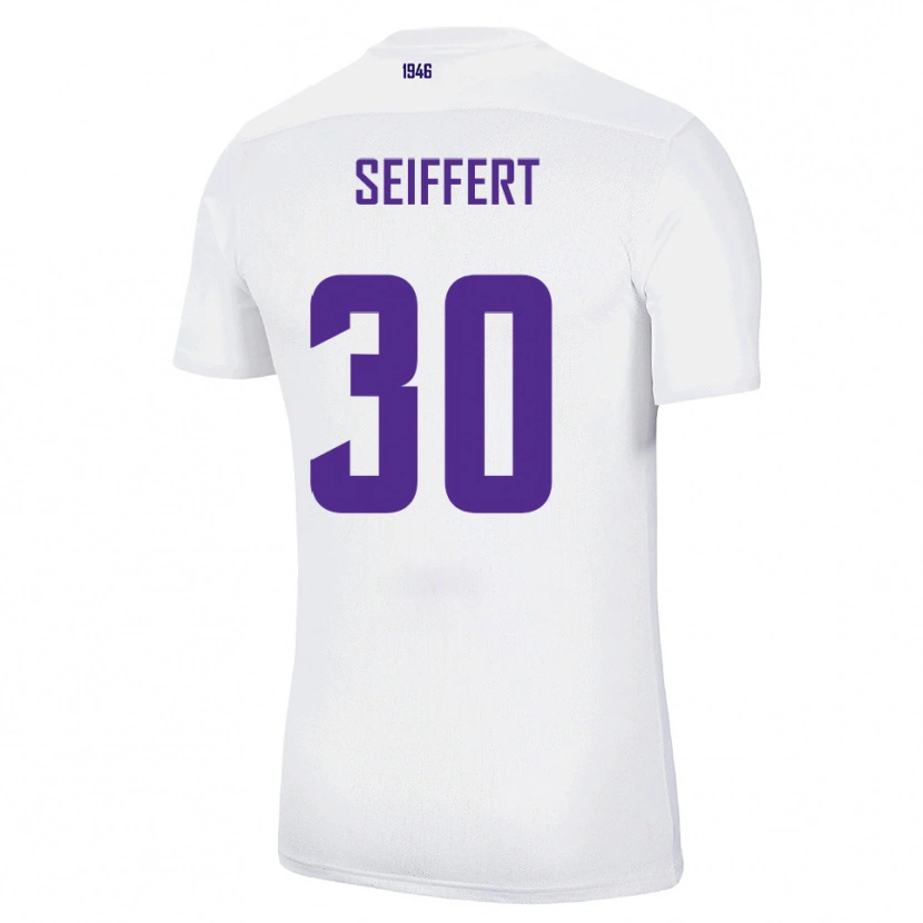 Danxen Homem Camisola Moritz Seiffert #30 Branco Verde Alternativa 2025/26 Camisa Brasil