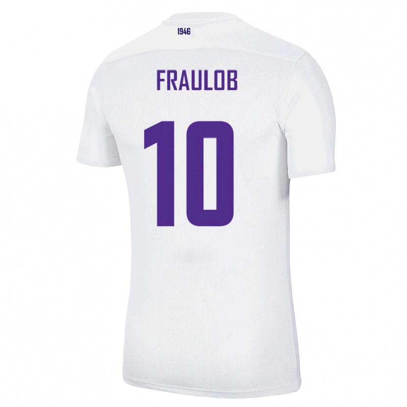 Danxen Homem Camisola Quentin Fraulob #10 Branco Verde Alternativa 2025/26 Camisa Brasil