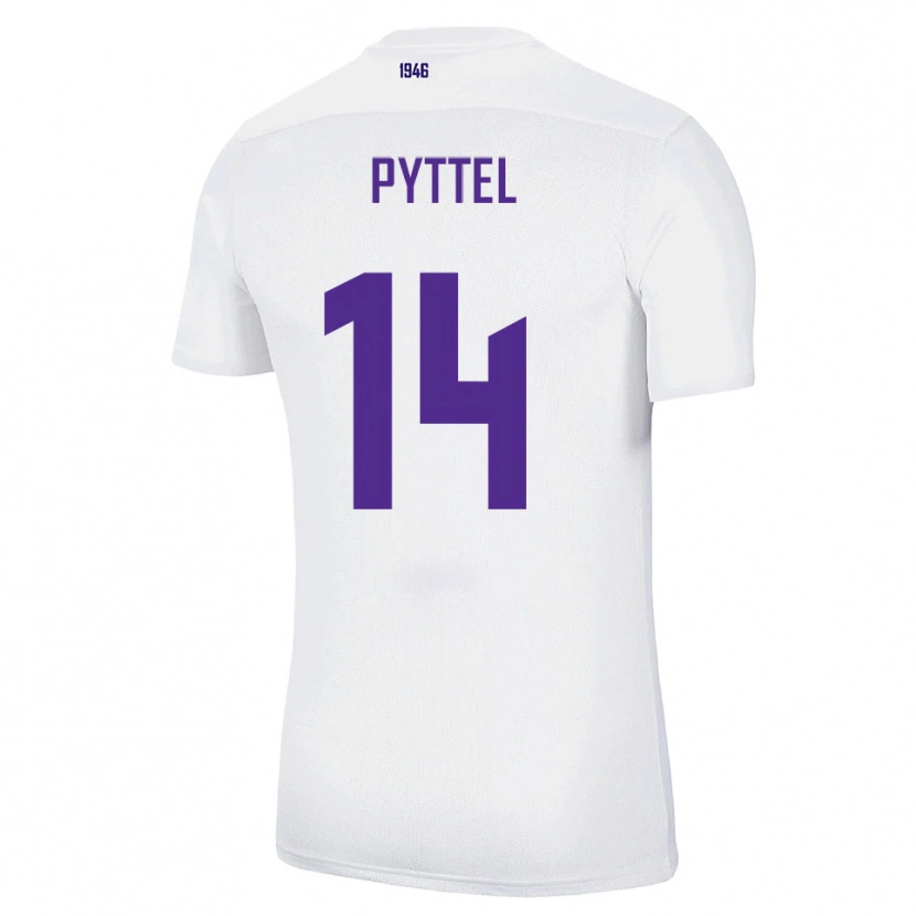 Danxen Homem Camisola Henrik Pyttel #14 Branco Verde Alternativa 2025/26 Camisa Brasil