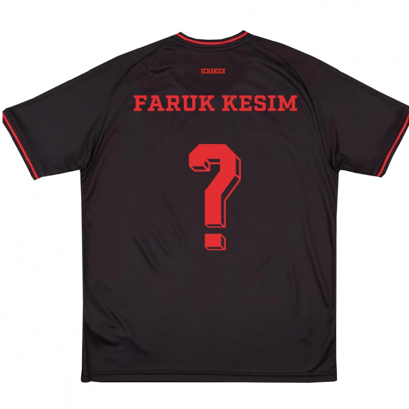 Danxen Homem Camisola Efkan Faruk Kesim #0 Preto Vermelho Branco Alternativa 2025/26 Camisa Brasil