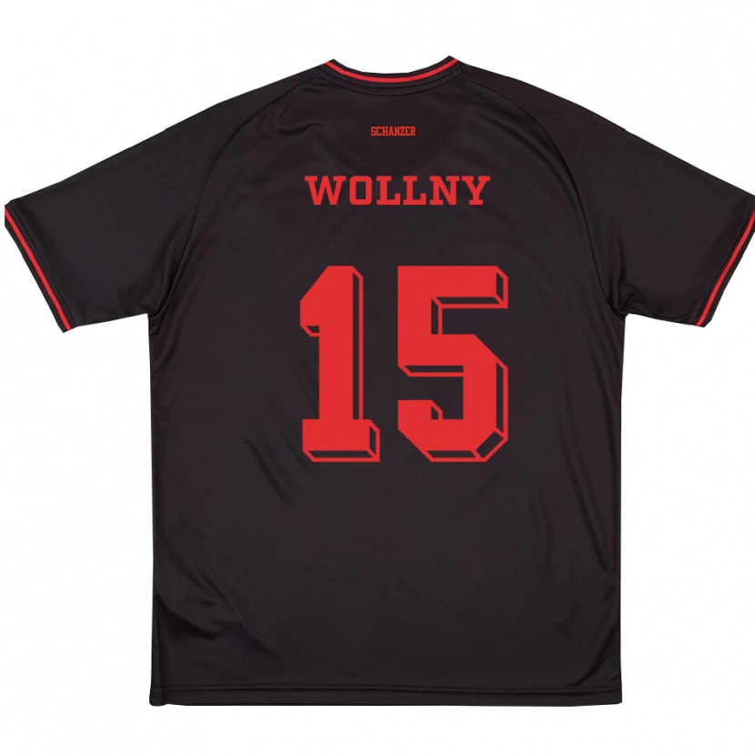Danxen Homem Camisola Lukas Wollny #15 Preto Vermelho Branco Alternativa 2025/26 Camisa Brasil