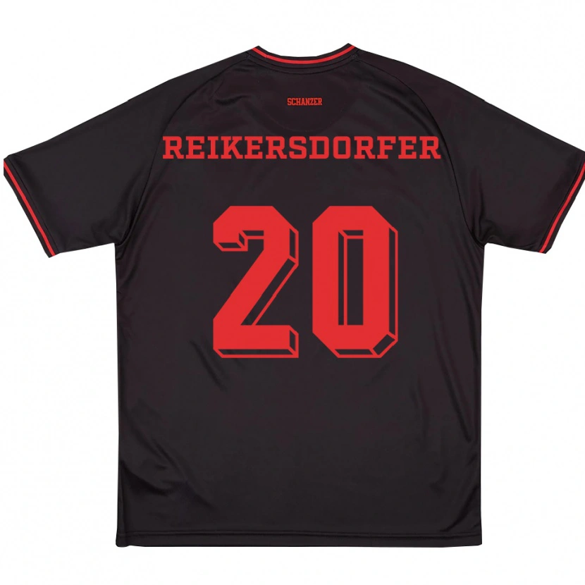 Danxen Homem Camisola Katharina Reikersdorfer #20 Preto Vermelho Branco Alternativa 2025/26 Camisa Brasil