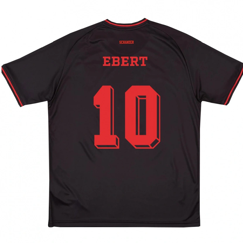 Danxen Homem Camisola Lisa Ebert #10 Preto Vermelho Branco Alternativa 2025/26 Camisa Brasil