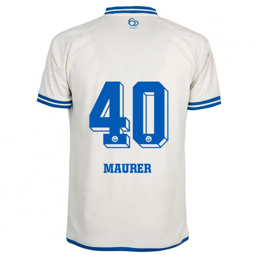 Danxen Homem Camisola Erik Maurer #40 Branco Azul Alternativa 2025/26 Camisa Brasil