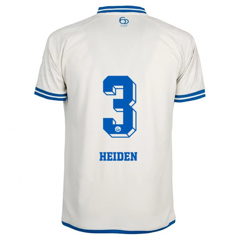 Danxen Homem Camisola Maximilian Heiden #3 Branco Azul Alternativa 2025/26 Camisa Brasil