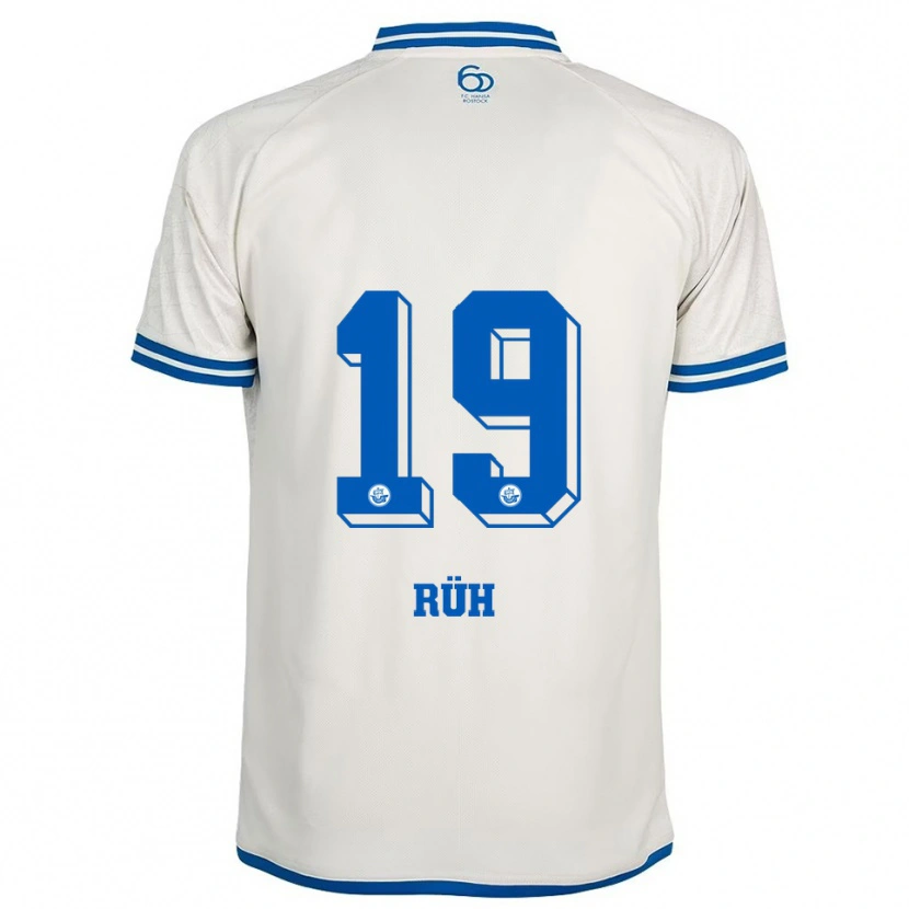 Danxen Homem Camisola Julian Rüh #19 Branco Azul Alternativa 2025/26 Camisa Brasil