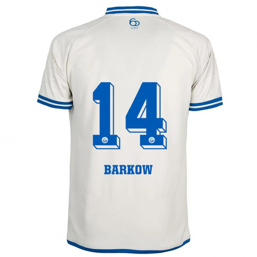 Danxen Homem Camisola Louis Barkow #14 Branco Azul Alternativa 2025/26 Camisa Brasil