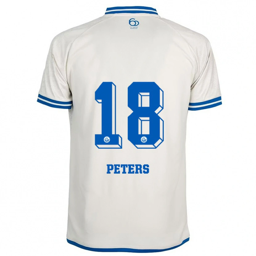 Danxen Homem Camisola Bennett Peters #18 Branco Azul Alternativa 2025/26 Camisa Brasil
