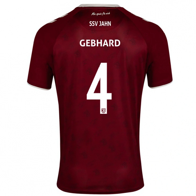 Danxen Homem Camisola Paul Gebhard #4 Borgonha Branco Alternativa 2025/26 Camisa Brasil