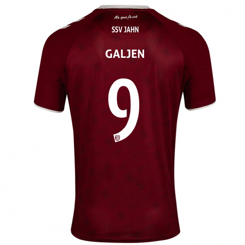 Danxen Homem Camisola Dejan Galjen #9 Borgonha Branco Alternativa 2025/26 Camisa Brasil