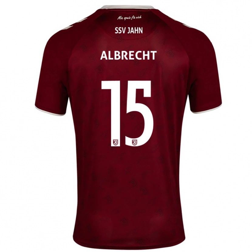 Danxen Homem Camisola Felix Albrecht #15 Borgonha Branco Alternativa 2025/26 Camisa Brasil