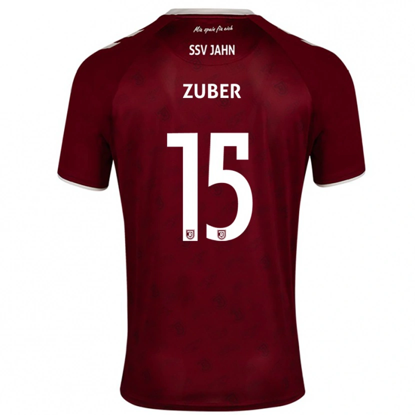 Danxen Homem Camisola Samuel Zuber #15 Borgonha Branco Alternativa 2025/26 Camisa Brasil