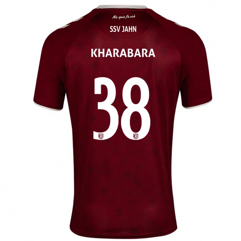 Danxen Homem Camisola Volodymyr Kharabara #38 Borgonha Branco Alternativa 2025/26 Camisa Brasil