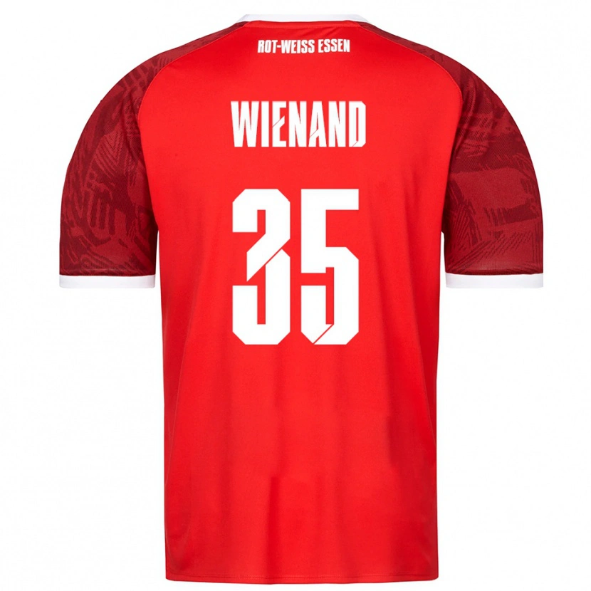 Danxen Homem Camisola Felix Wienand #35 Vermelho Borgonha Branco Alternativa 2025/26 Camisa Brasil