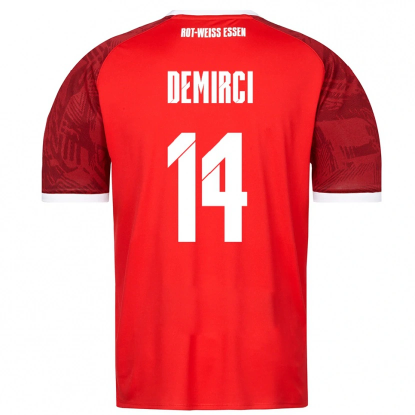 Danxen Homem Camisola Mehmet Demirci #14 Vermelho Borgonha Branco Alternativa 2025/26 Camisa Brasil