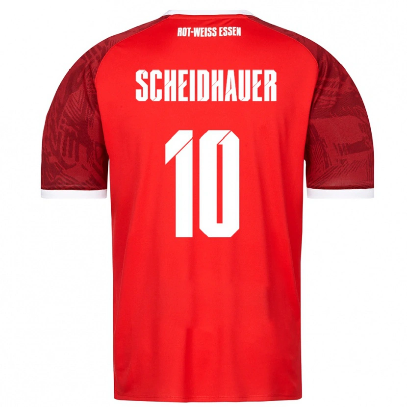 Danxen Homem Camisola Leon Scheidhauer #10 Vermelho Borgonha Branco Alternativa 2025/26 Camisa Brasil